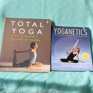 (2) books Total Yoga by Tara Frasher & Yoganetics by Wyatt Townley
